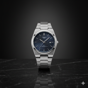 Mens Branded Watch PRX - Stainless Steel - Navy Textured Dial